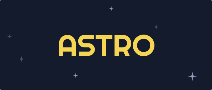 Text spelling "Astro"