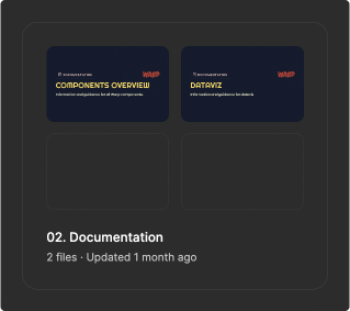 Overview of the "Documentation" project in Figma for designers